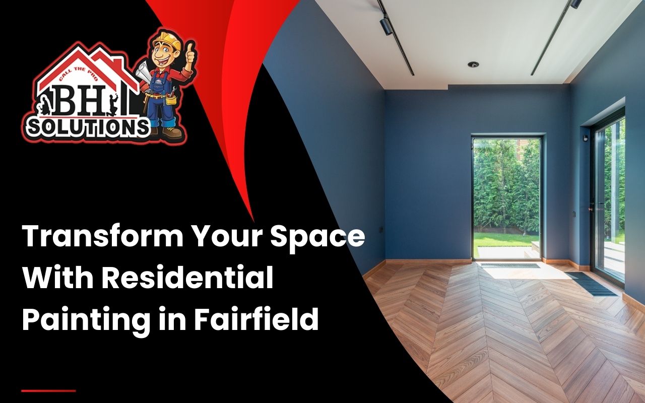 Living room with freshly painted walls and ceilings in Fairfield.