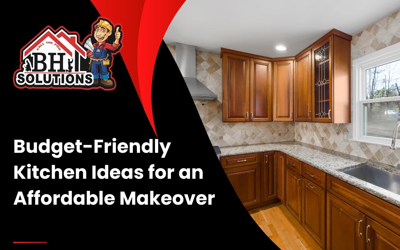 Affordable peel-and-stick tiles used to update a kitchen backsplash.