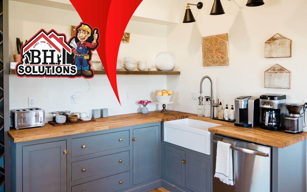 Energy Star-certified refrigerator and dishwasher in an eco-friendly kitchen.