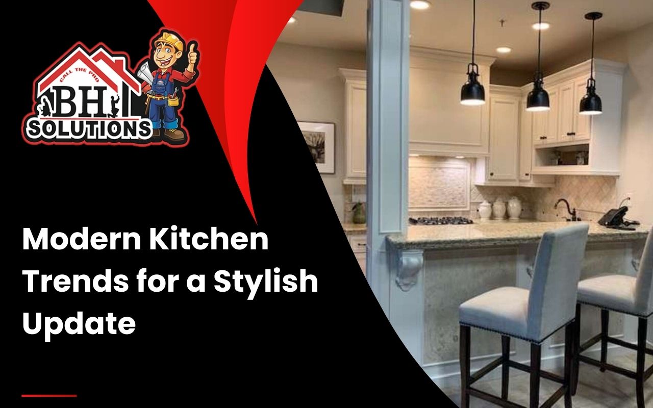 A minimalist kitchen with handleless cabinets and neutral tones.