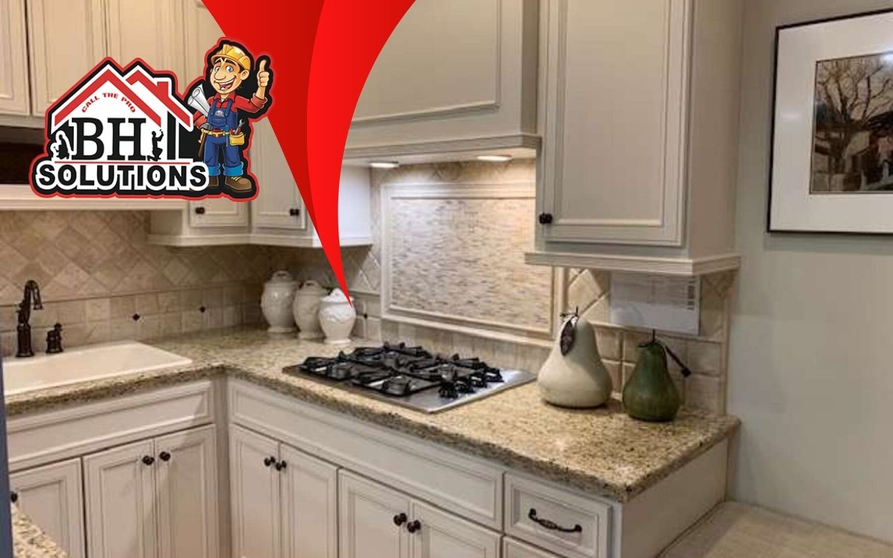 Modern kitchen featuring smart appliances and touchless faucets.