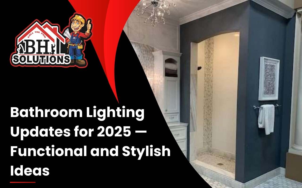 Wall sconces placed on each side of a bathroom mirror