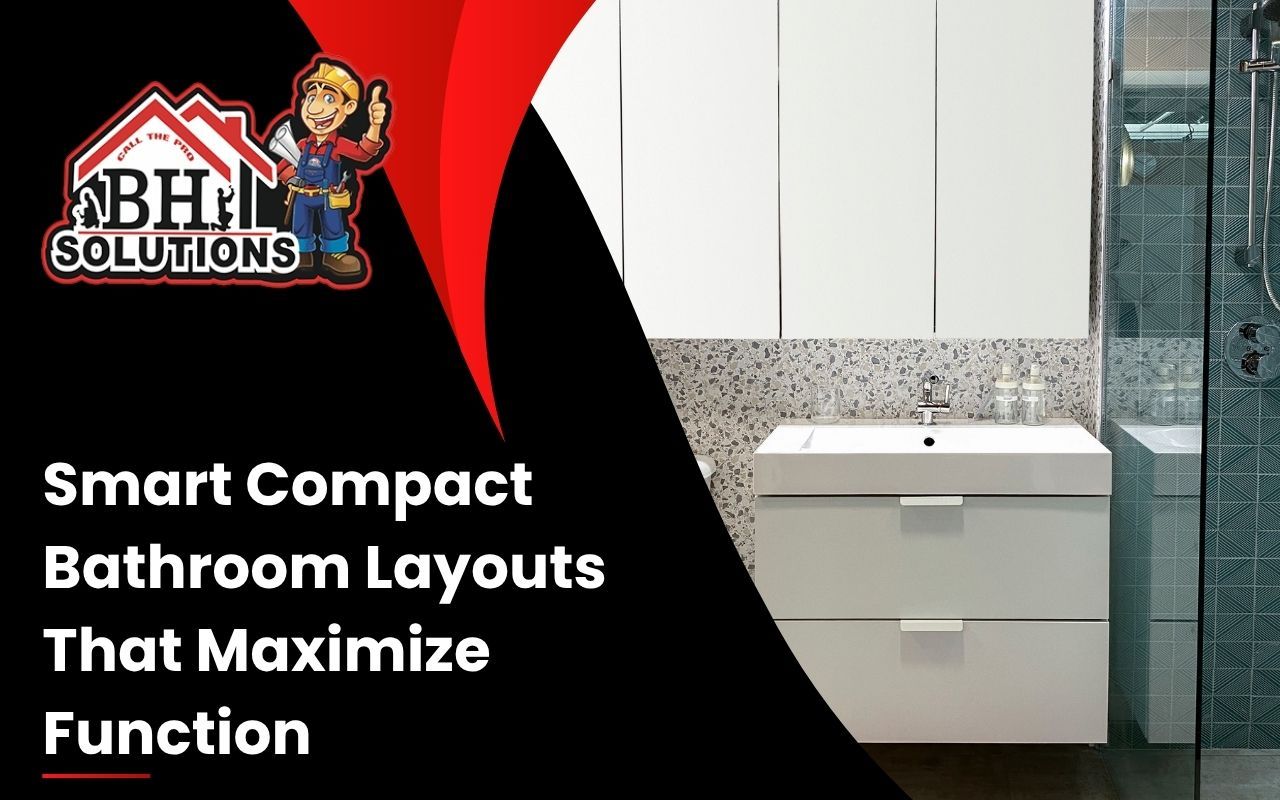 Narrow bathroom with walk-in shower and floating vanity