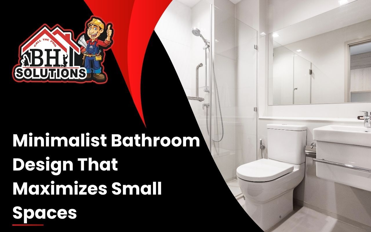 Modern white bathroom with minimal decor and clean lines