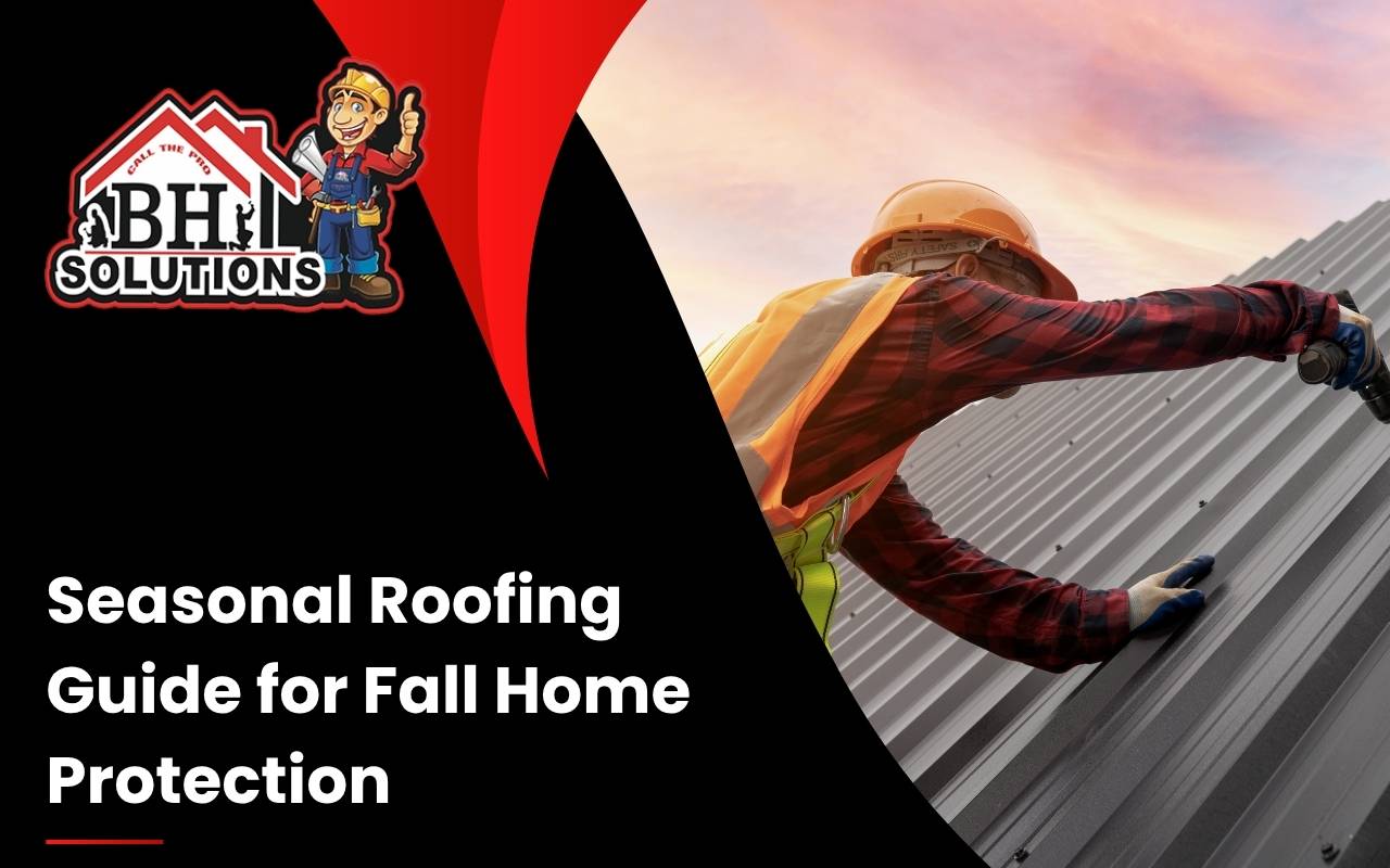 BH Solutions roofer inspecting shingles before winter