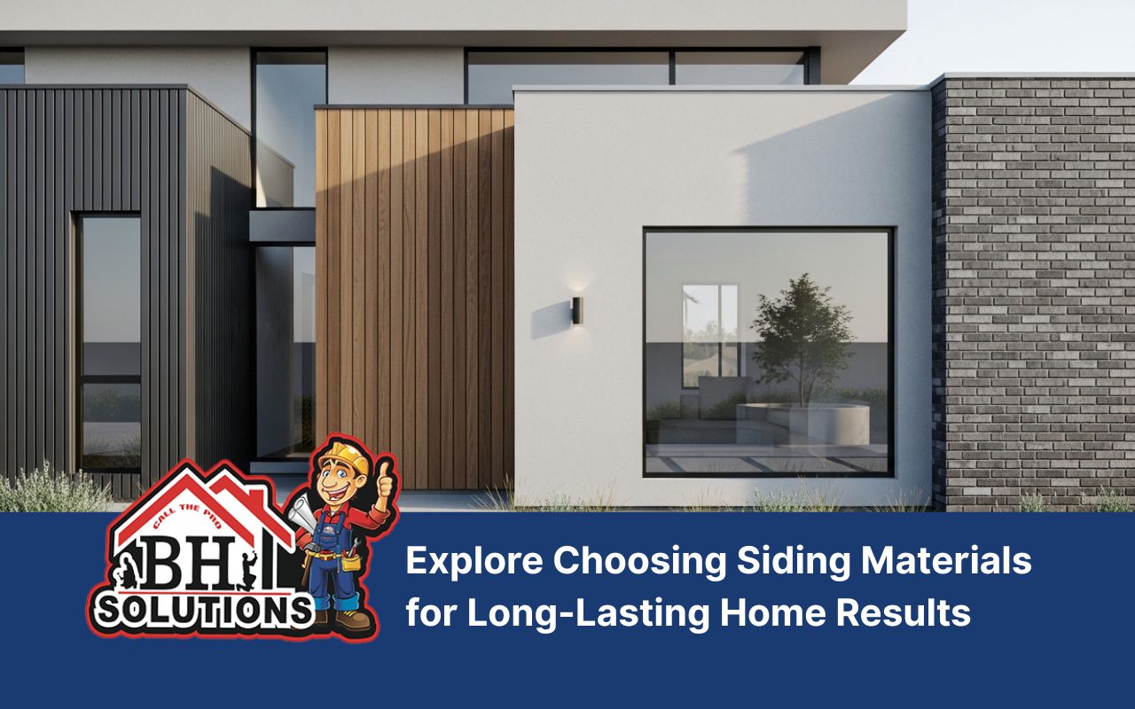 See the choosing siding materials for a modern home exterior from a customer