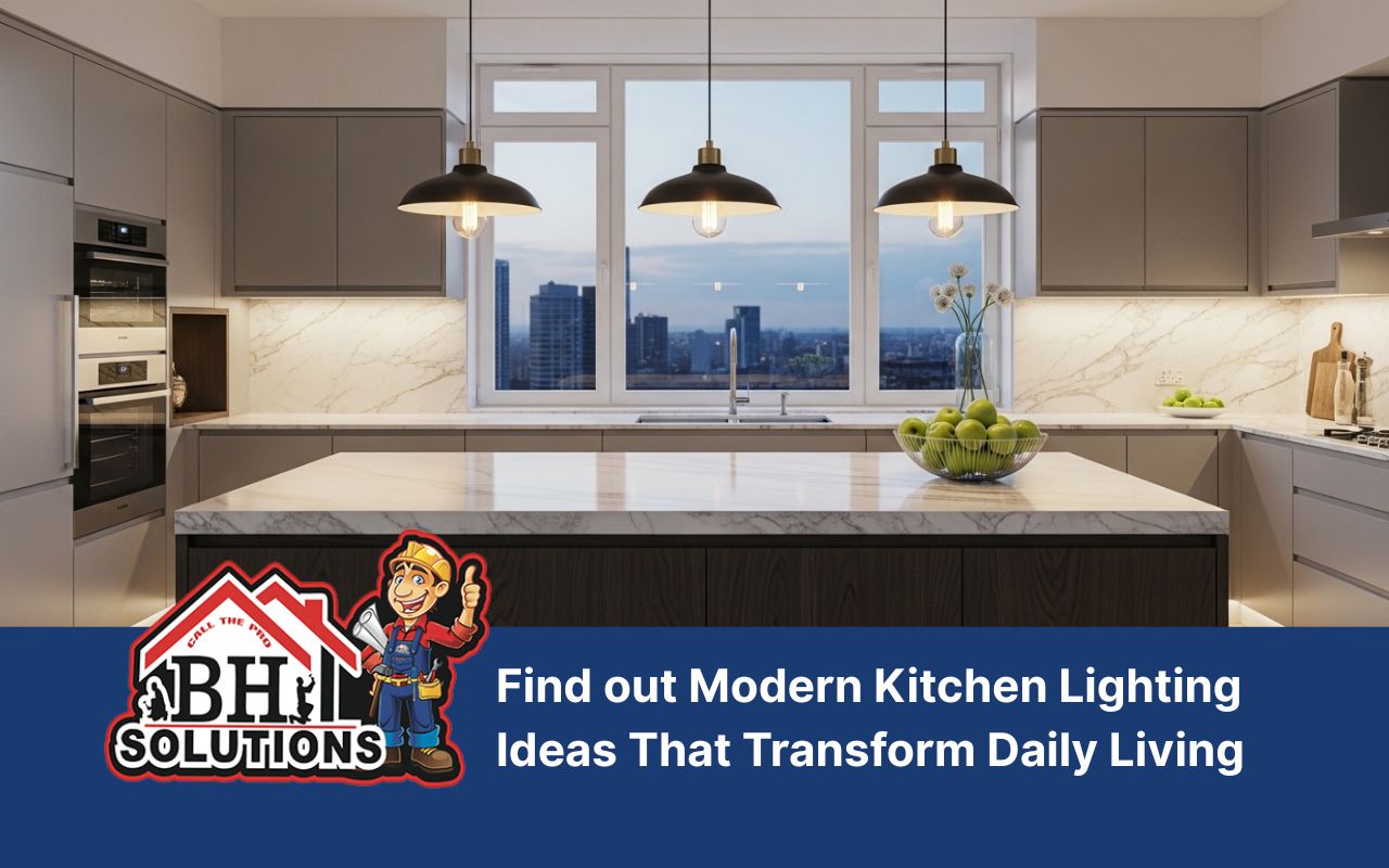 modern kitchen lighting ideas with pendant lighting over a large island