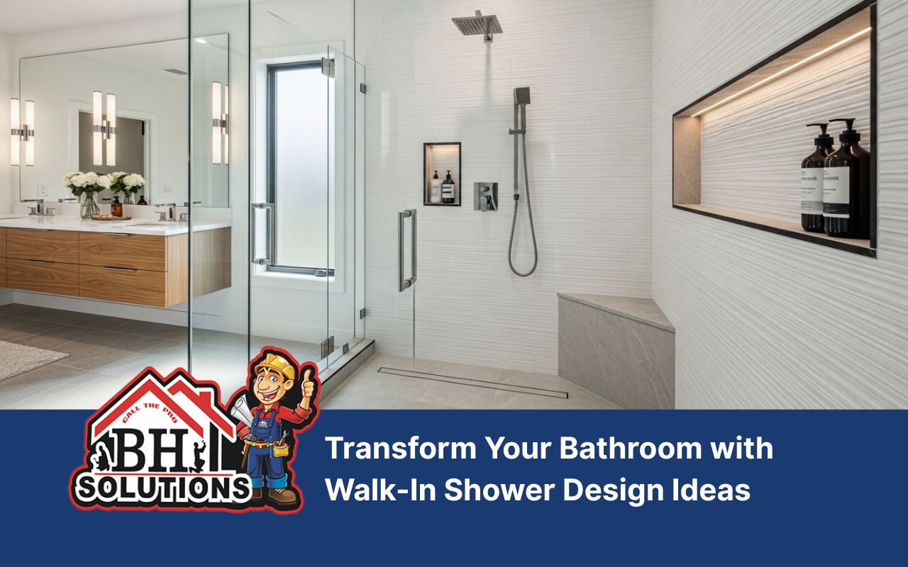 walk-in shower design ideas with clear glass shower walls
