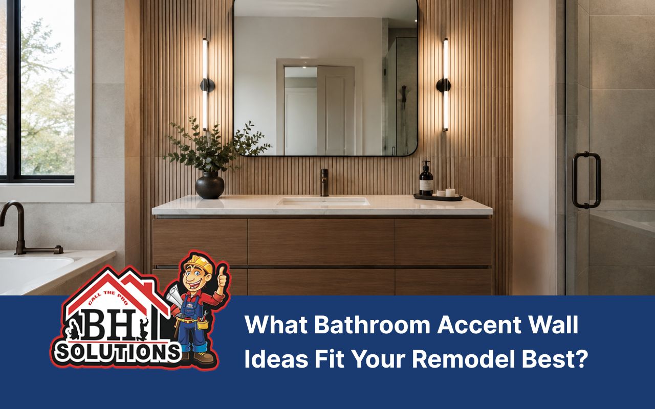 bathroom accent wall ideas for a stylish vanity wall design