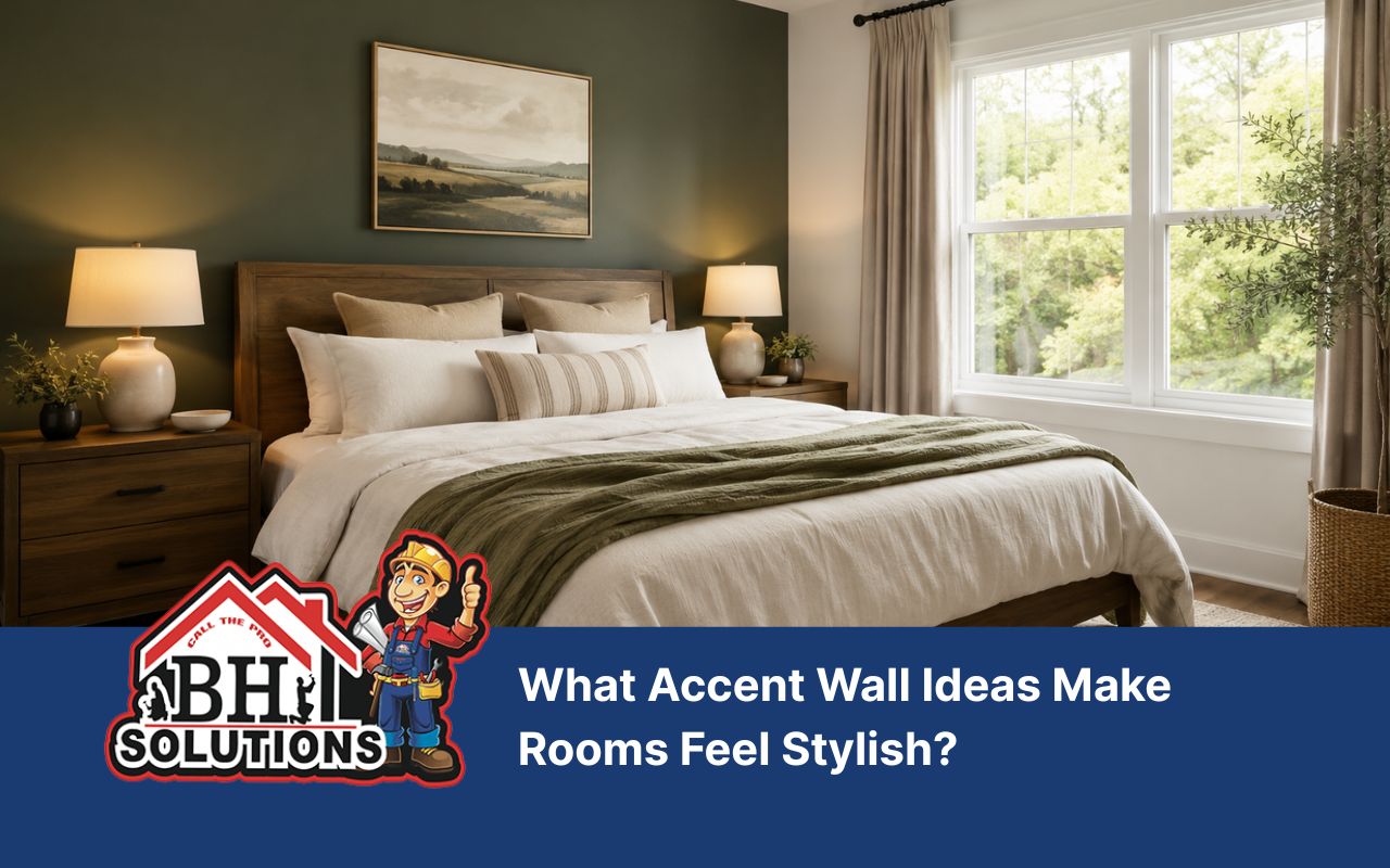 accent wall ideas with a painted bedroom wall